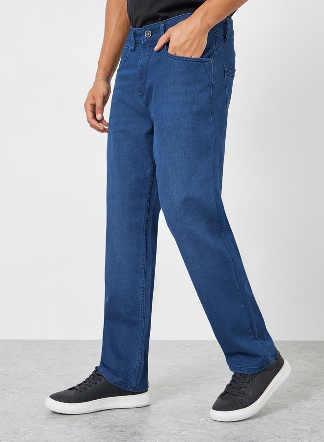 ستايلي بنطال جينز مغسول قصة مريحة - Image 4